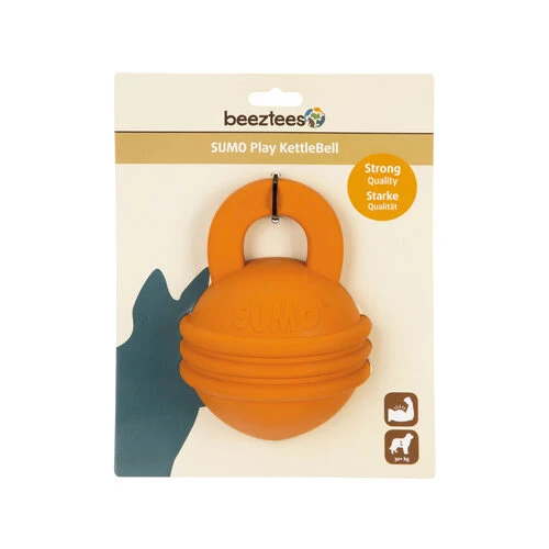 Beeztees Sumo Play Kettlebell - Orange 5 Beeztees Sumo Play Kettlebell - Orange – Bild 3