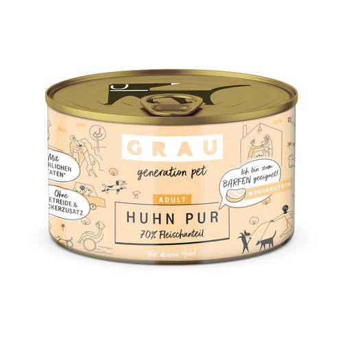 Grau Excellence Adult Pur - Geflügel - Dose 4 Grau Excellence Adult Pur - Geflügel - Dose – Bild 2