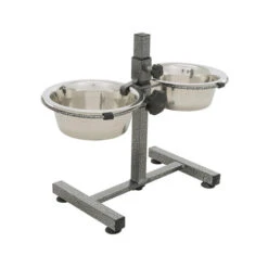 Trixie Hundebar Mit Edelstahl-Futternäpfen 9 Trixie Hundebar Mit Edelstahl-Futternäpfen -Heimtierbedarf Verkauf trixie voerstandaard rvs 191053 0500 none