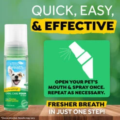 TropiClean - Fresh Breath Oral Care Foam -Heimtierbedarf Verkauf tropiclean fresh breath oral care foam 221155 0500 none